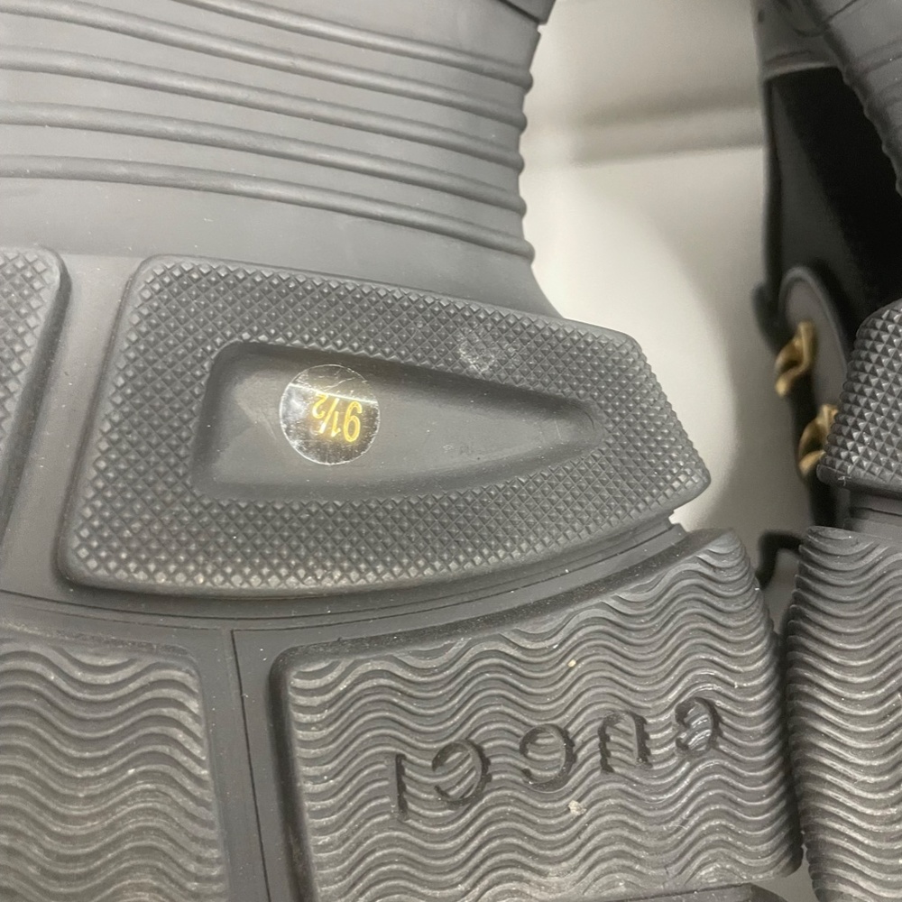 Gucci Team Flashtrek Black Lace up Hiking Sneakers Size 9.5 Italy - Picture 14 of 15